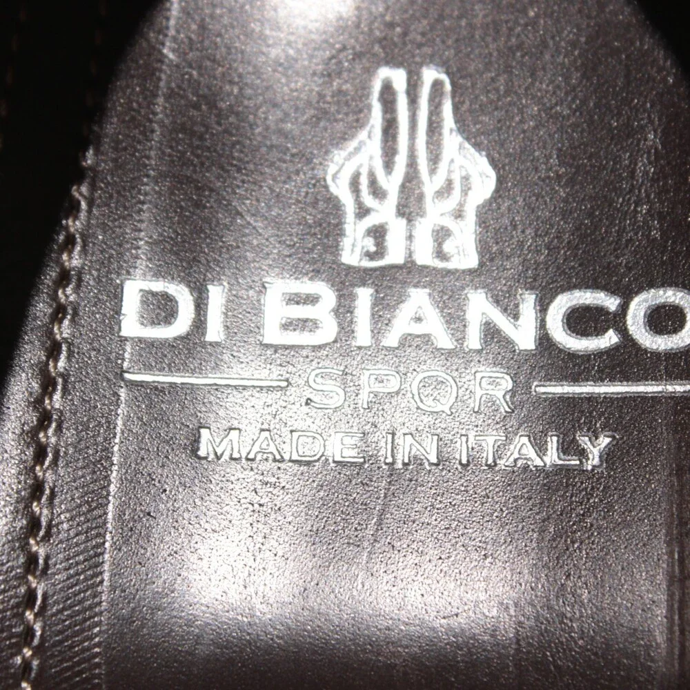 Di Bianco NWD Lace Up Derby Dress Shoes Size 46 (US 13) in Brown Leather
